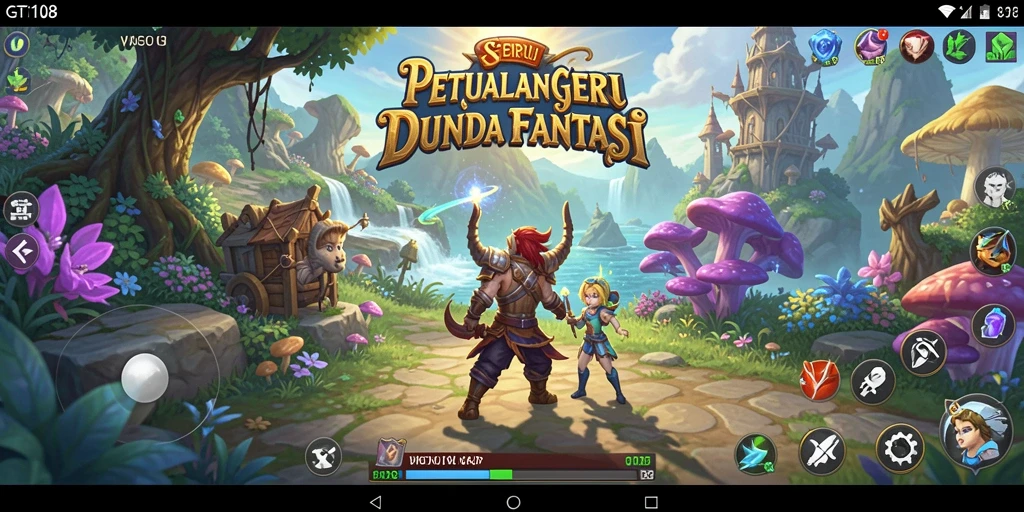 Gameplay GT108 menampilkan petualangan seru di dunia fantasi.