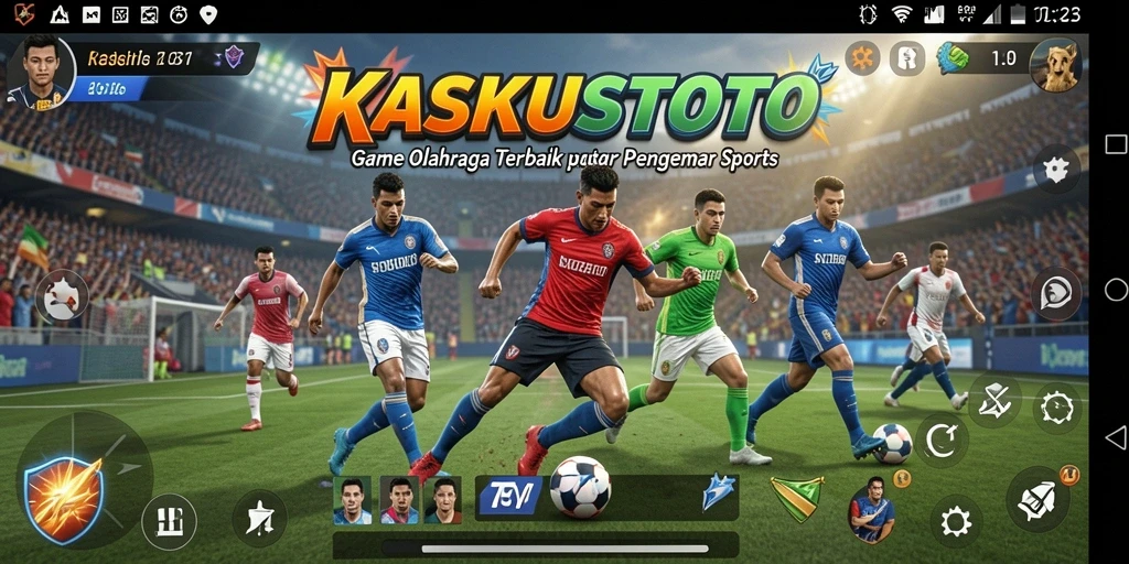 Tampilan seru KASKUSTOTO saat gameplay olahraga.