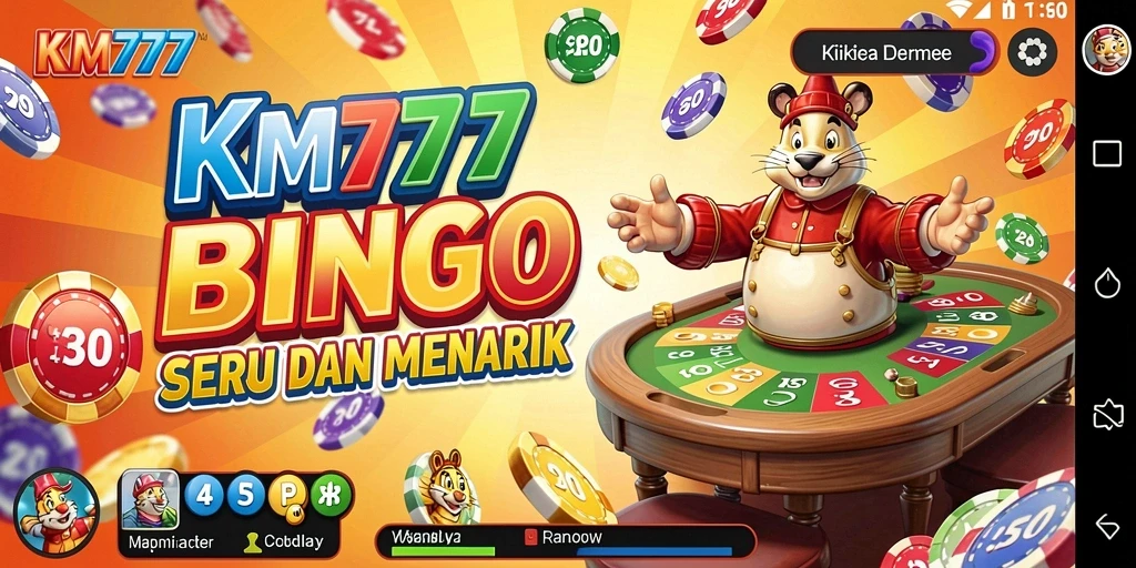 Tampilan screenshot KM777 memperlihatkan gameplay Bingo yang seru dan menarik.