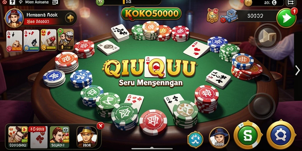 Screenshot KOKO5000 menampilkan gameplay seru QiuQiu.
