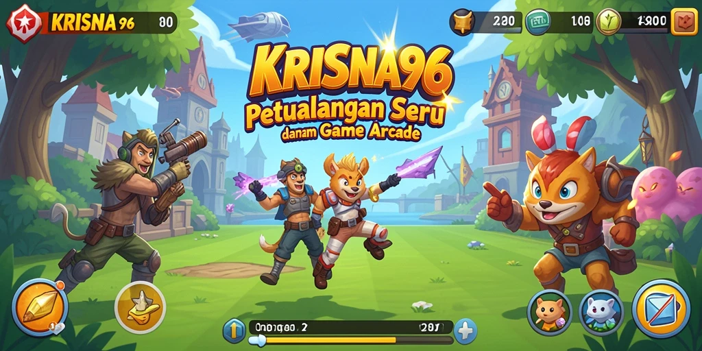 Tampilan gameplay seru dari KRISNA96 di dunia arcade.