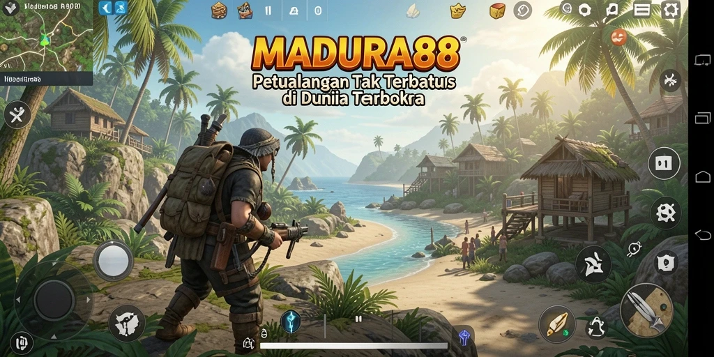 Screenshot gameplay <strong>MADURA88</strong> yang menunjukkan keindahan dunia terbuka.