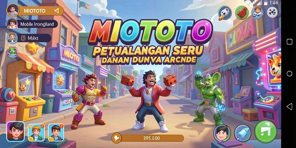 Tampilan gameplay seru dan menantang dari MIOTOTO.