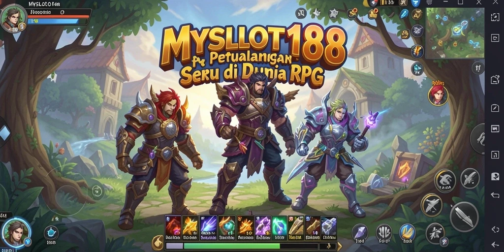 Tampilan gameplay seru dari MYSLOT188 yang penuh aksi RPG.
