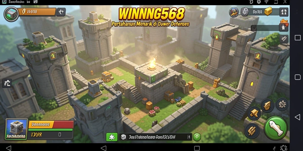 Tampilan gameplay WINNING568 menampilkan strategi Tower Defense yang mendebarkan.